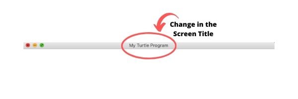 Python Turtle Screen Title Updated