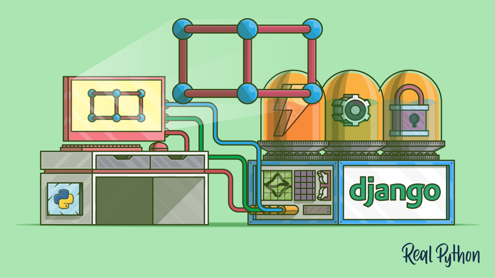 Title image for Building HTTP APIs With Django REST Framework (Python Django Tutorials Artwork)