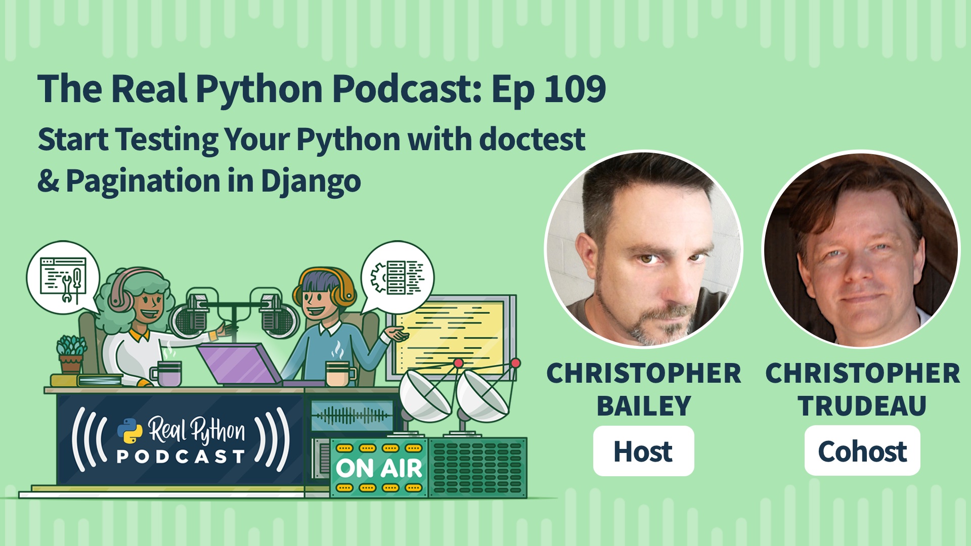 Real Python Podcast Episode #109 Title Artwork