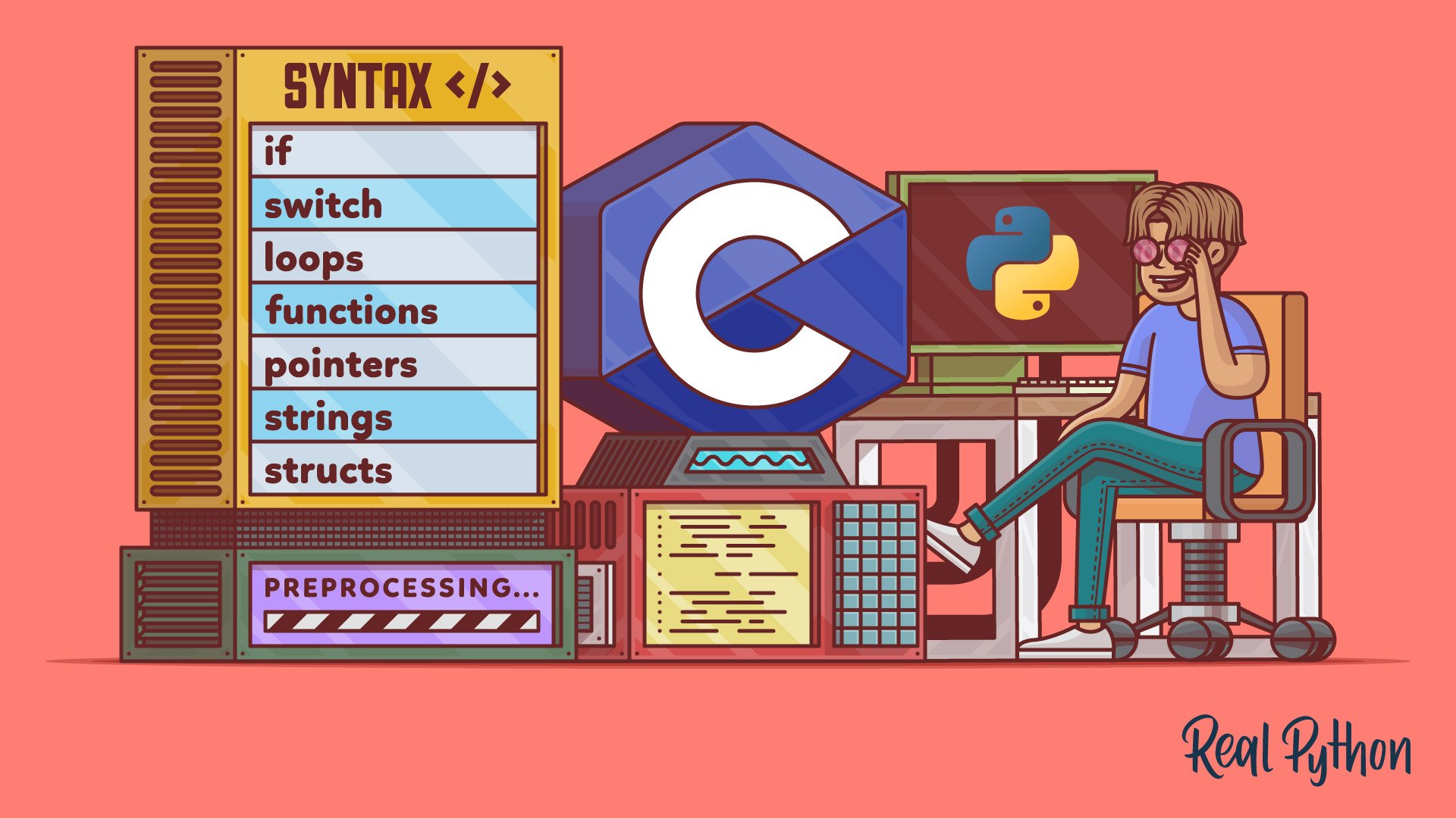 Title image for C for Python Developers and Data Visualization With Dash (C for Python Programmers)