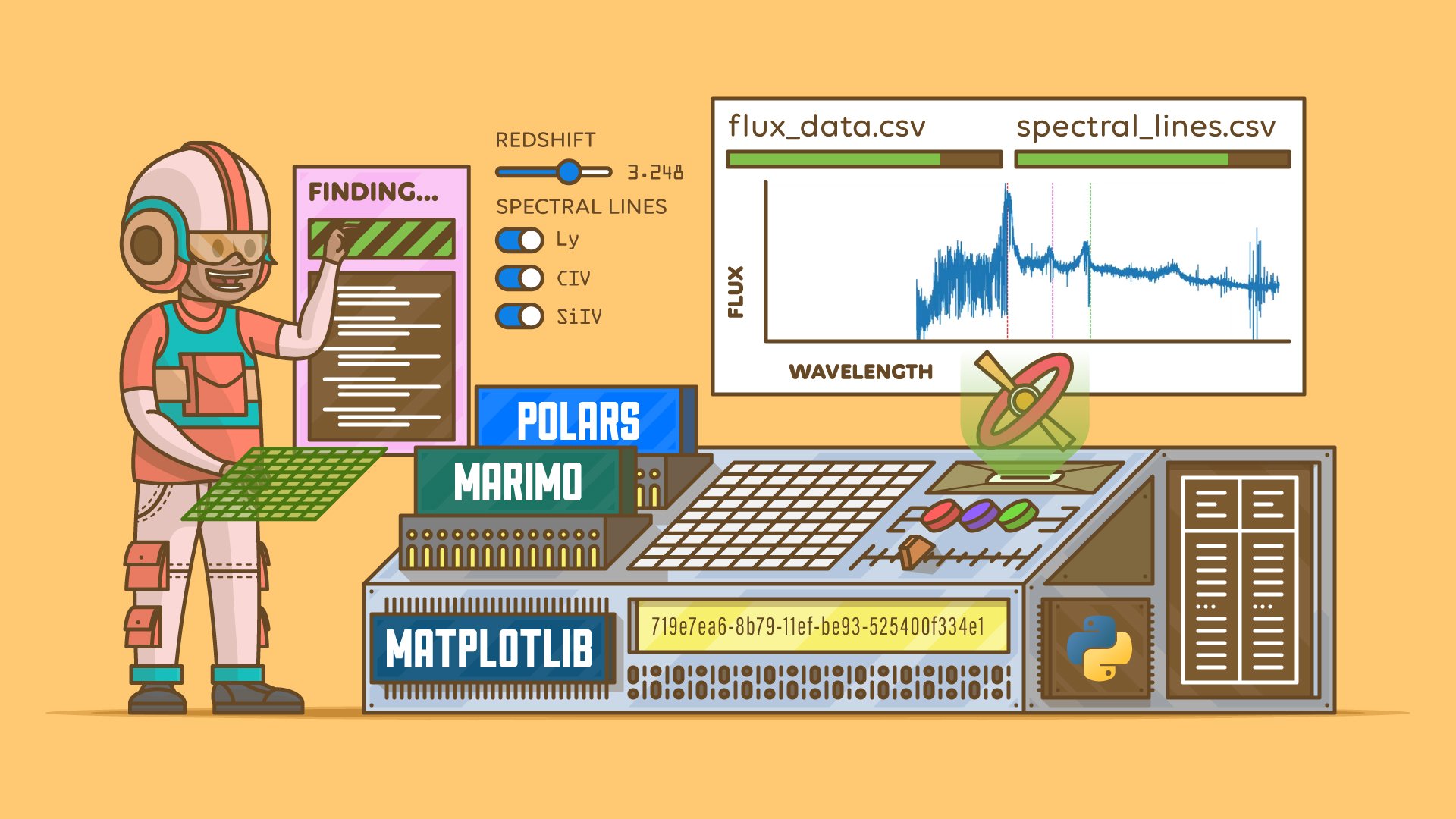 Investigating Quasar Data With Polars and Interactive Marimo Notebooks