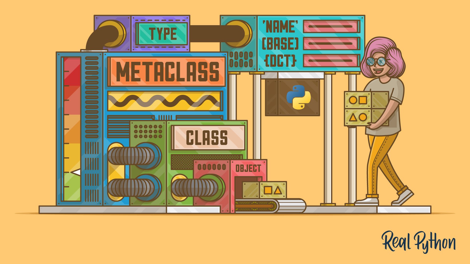 Title image for Metaclasses in Python (Python Metaclasses and Metaprogramming)