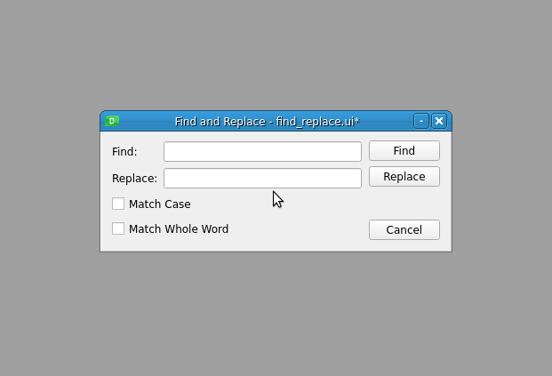 Qt Designer Configure Connection Dialog