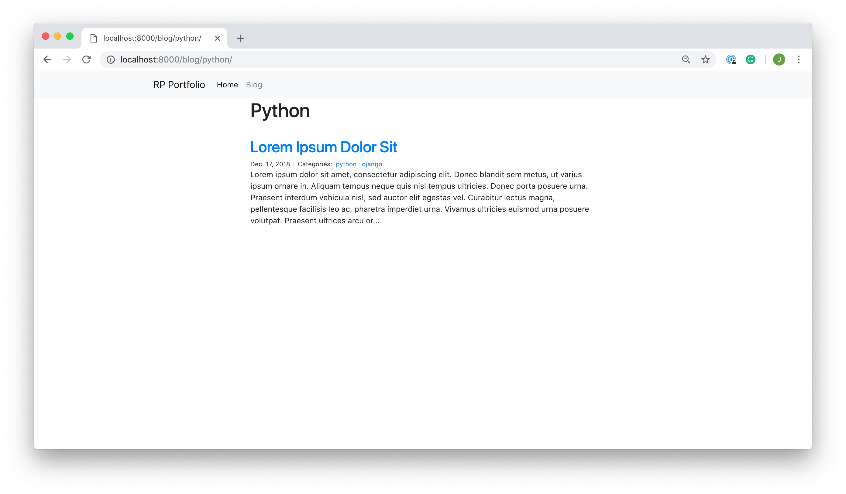 Get Started With Django Part 1 Build A Portfolio App Real Python