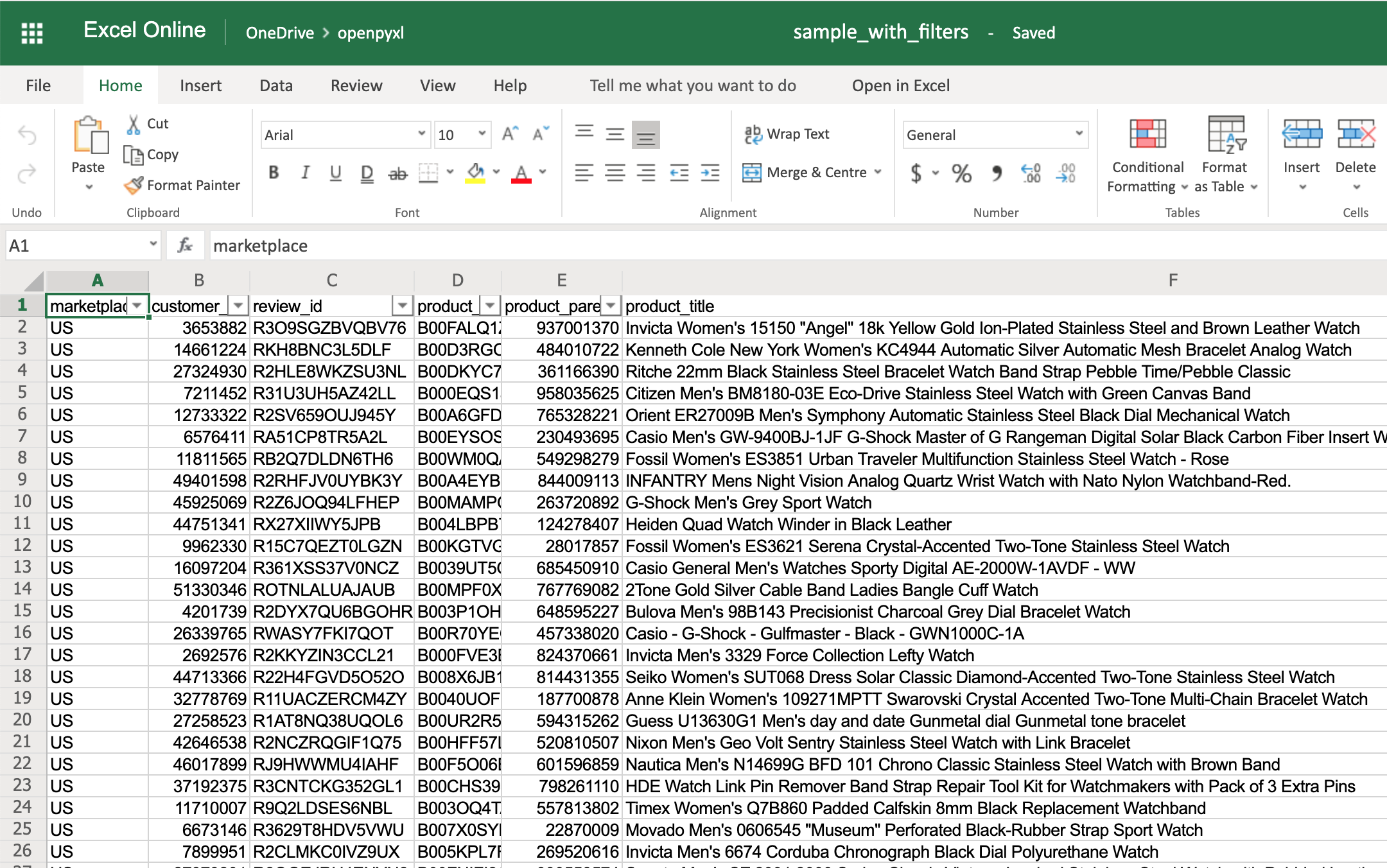 Python excel openpyxl