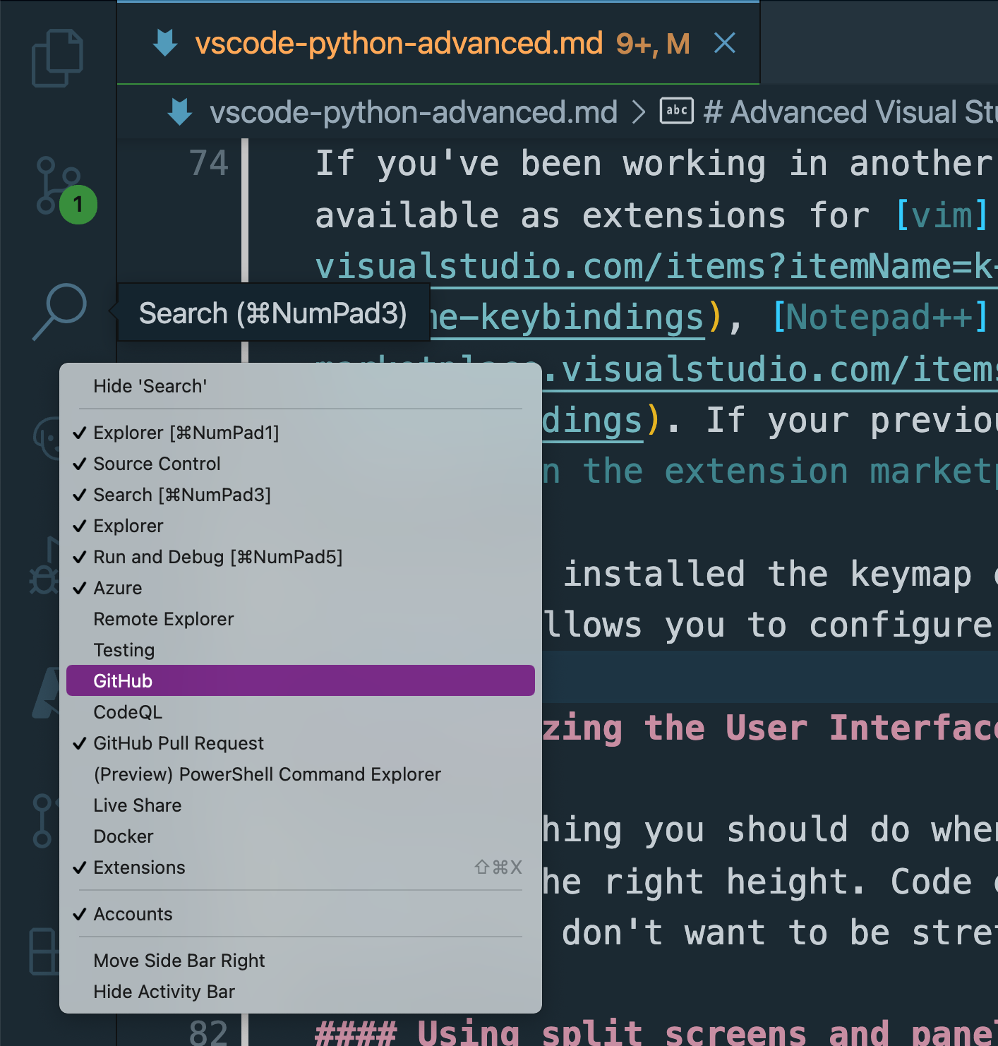 The Visual Studio Code command-line interface