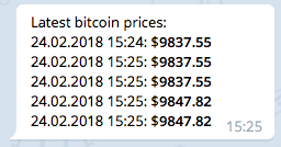 Get bitcoin price with python