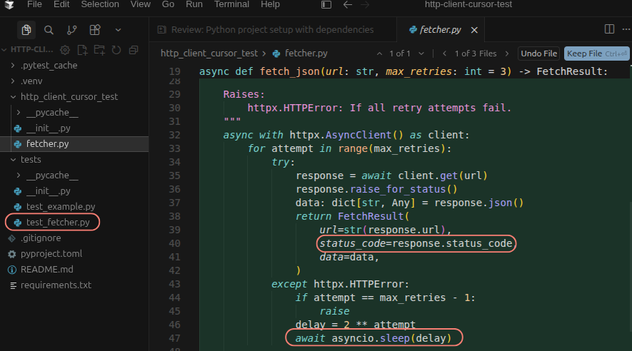 Overview of Cursor's http client implementation structure