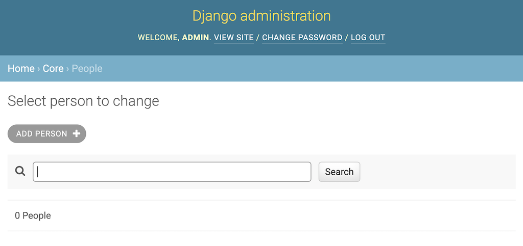 django admin