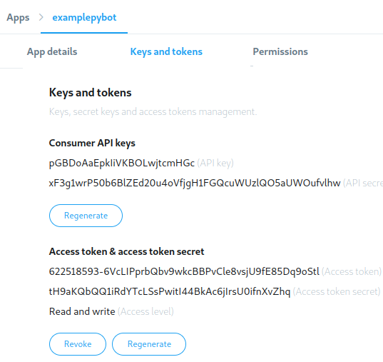 twitter search api python tweepy