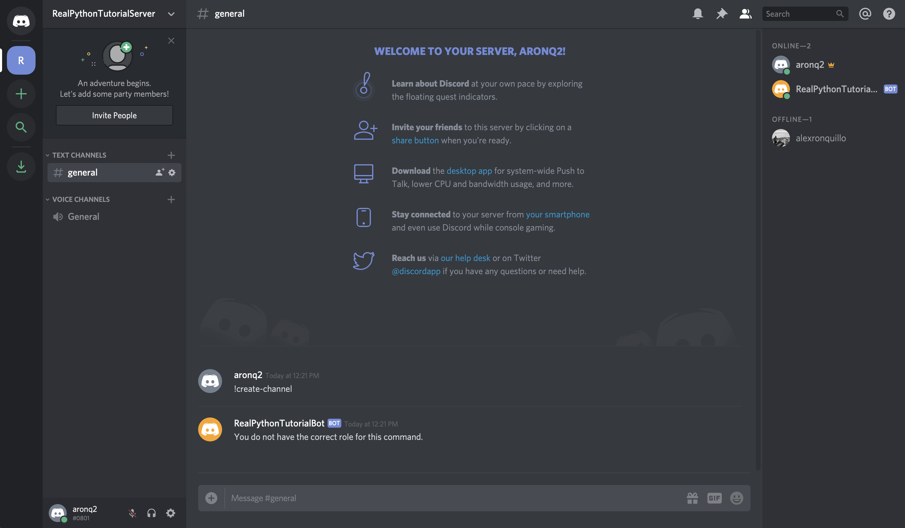 Discord Message Templates