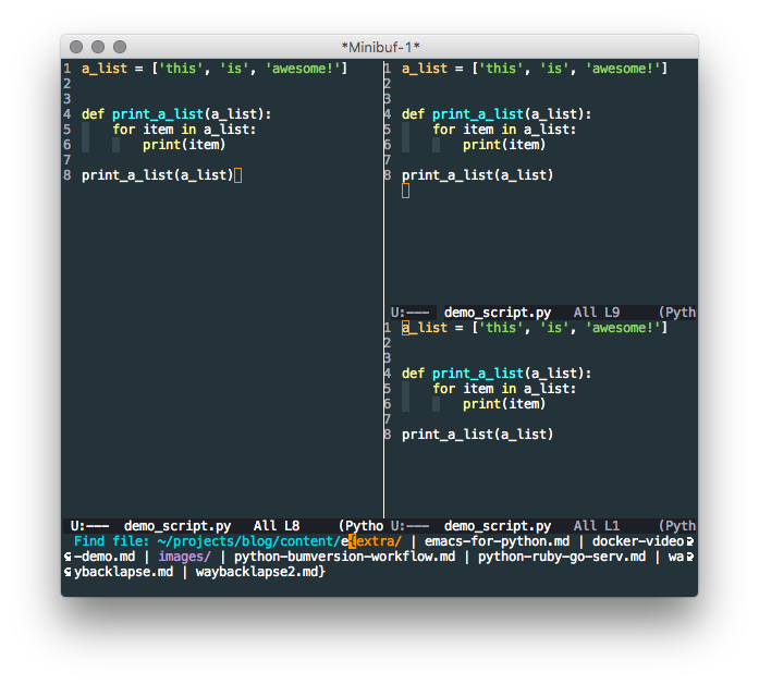 emacs editor