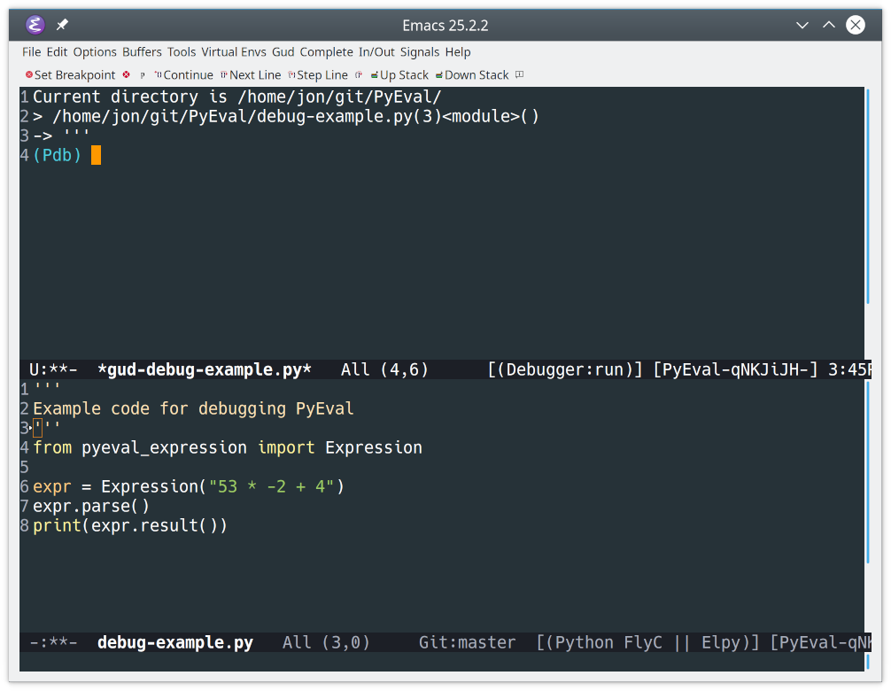 emacs python mode