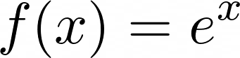 Natural Exponential Function