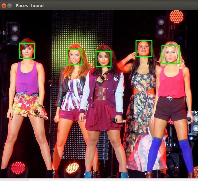 Python face detection example 2: fixed