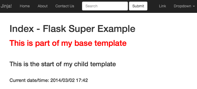 Jinja templating "filter" example