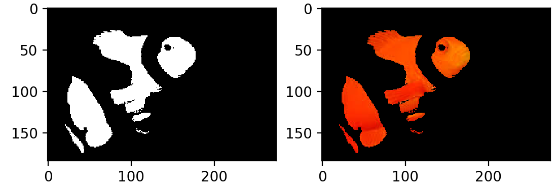 Mask and original with mask imposed