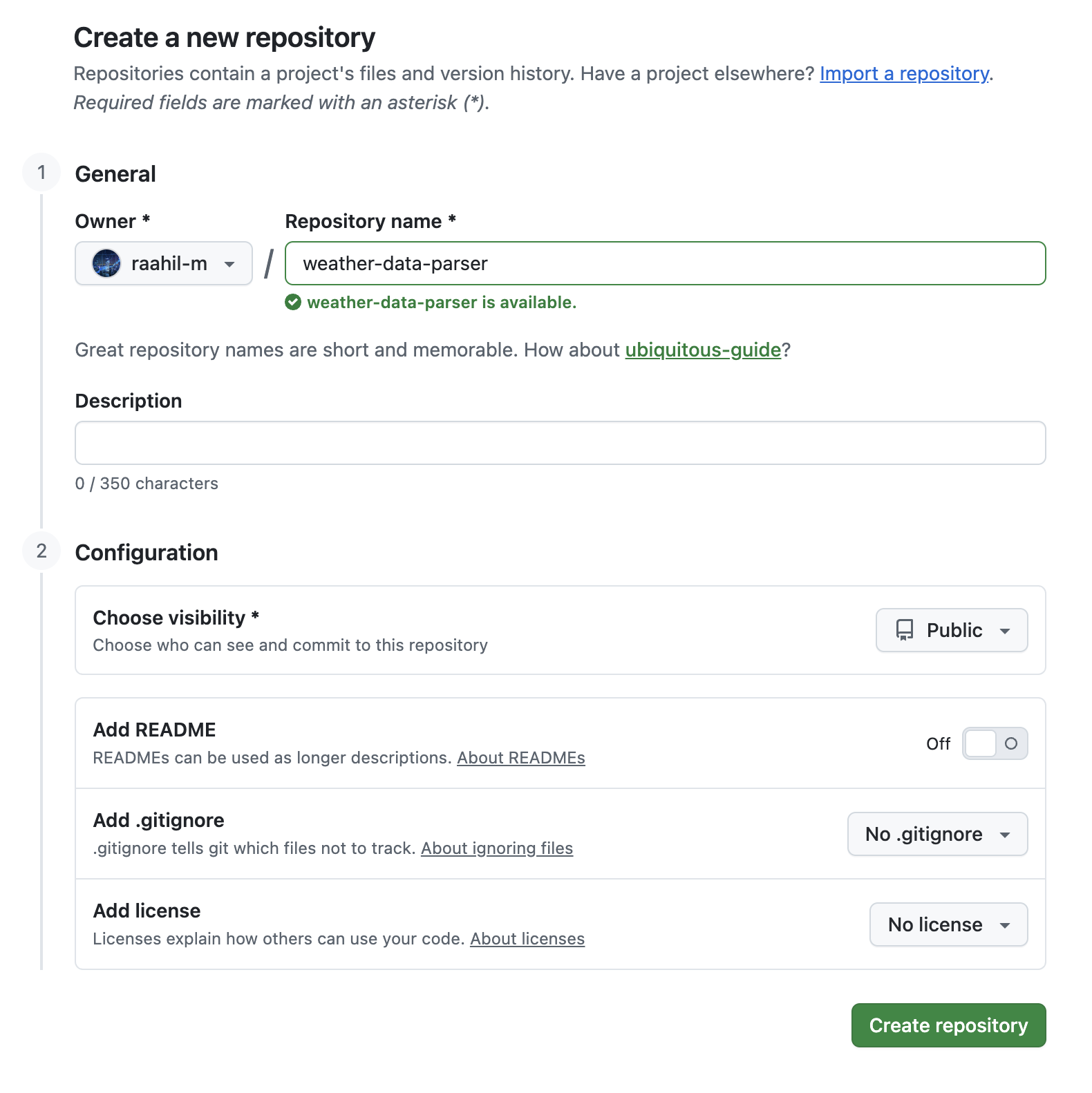 new-github-repo-creation
