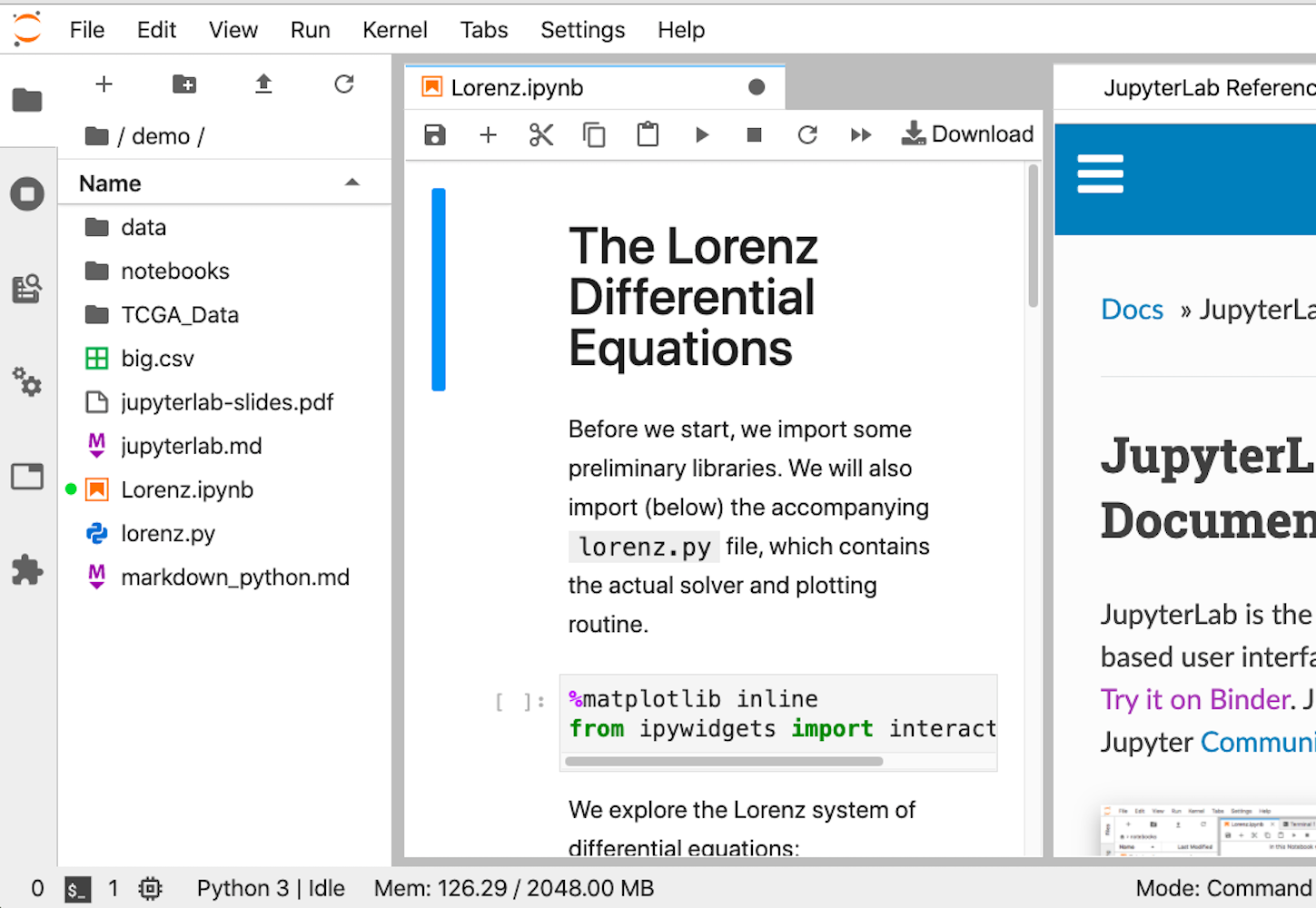 jupyterlab tutorial