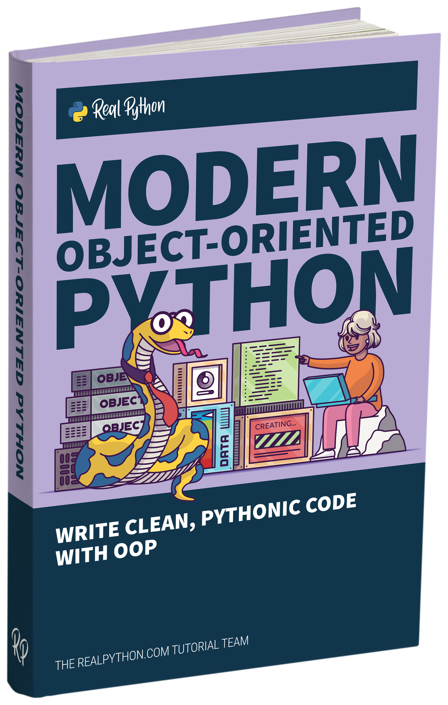 Modern Object-Oriented Python book (3D mockup)