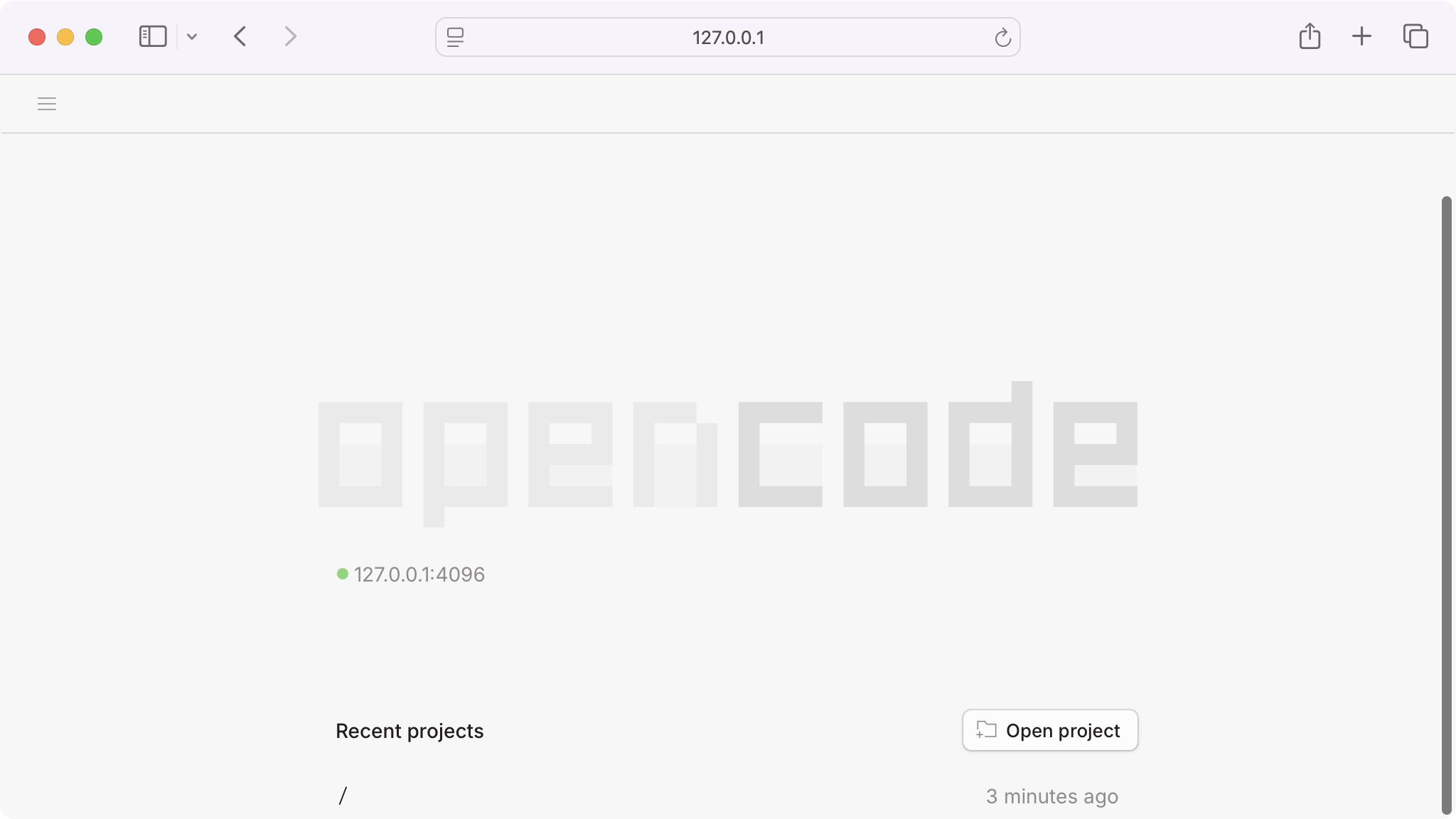 OpenCode's Web Interface