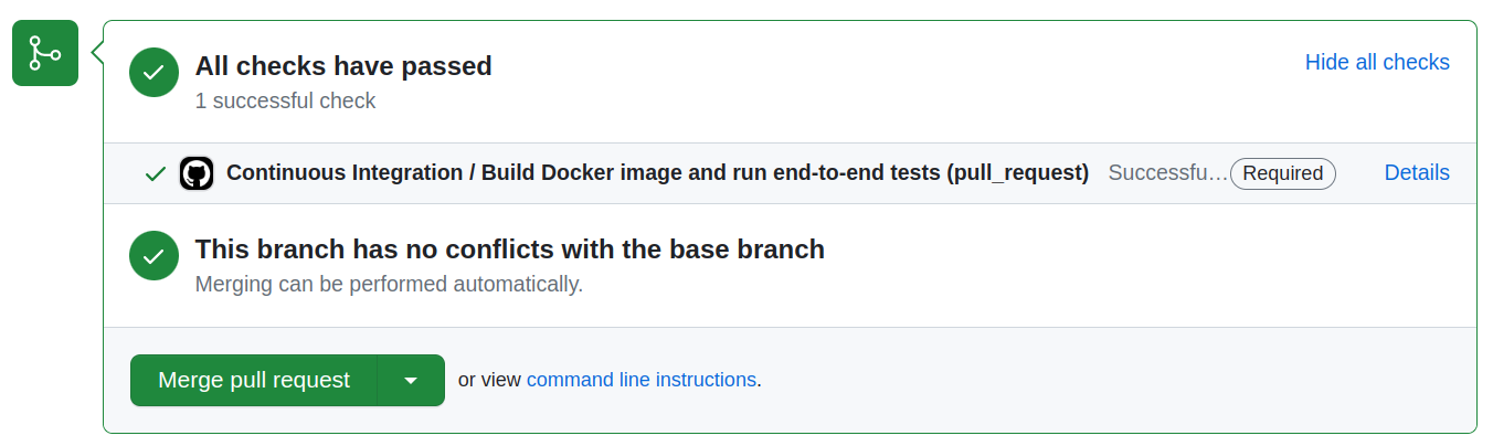 GitHub Status Checks Passed