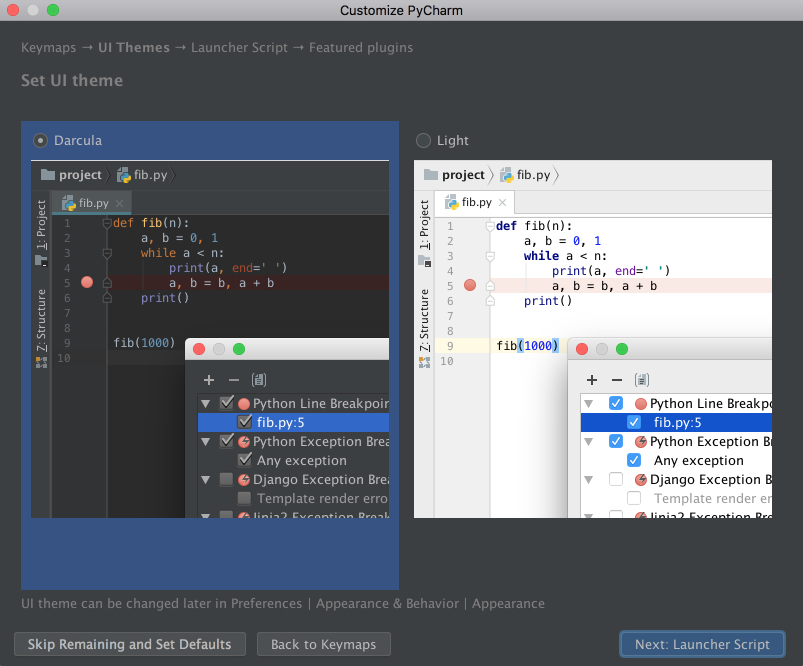 set up pycharm