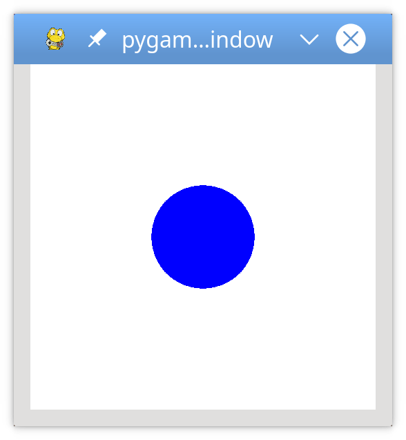 A simple pygame program