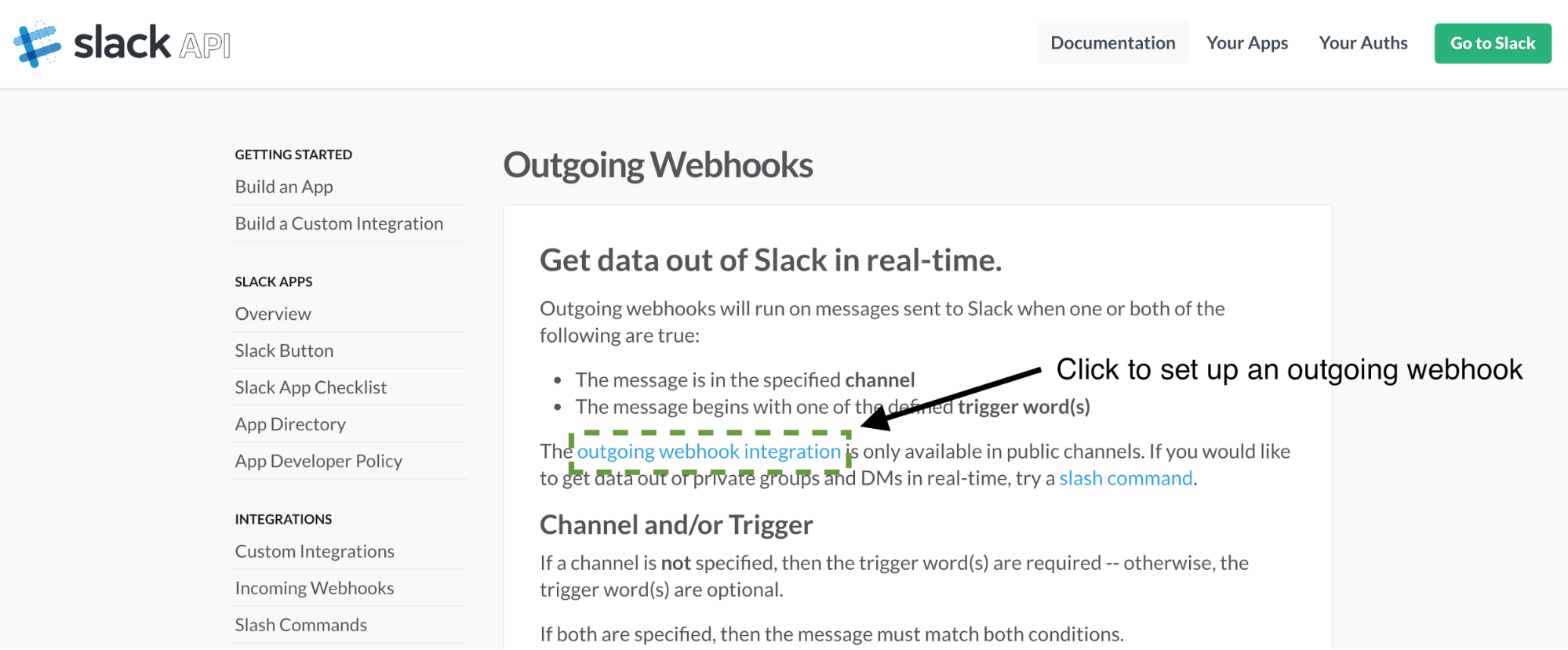 slack api documentation