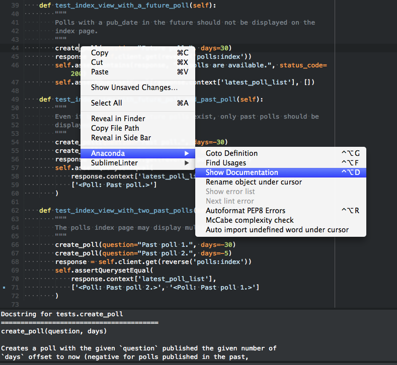 how to run python code in sublime text 3 mac