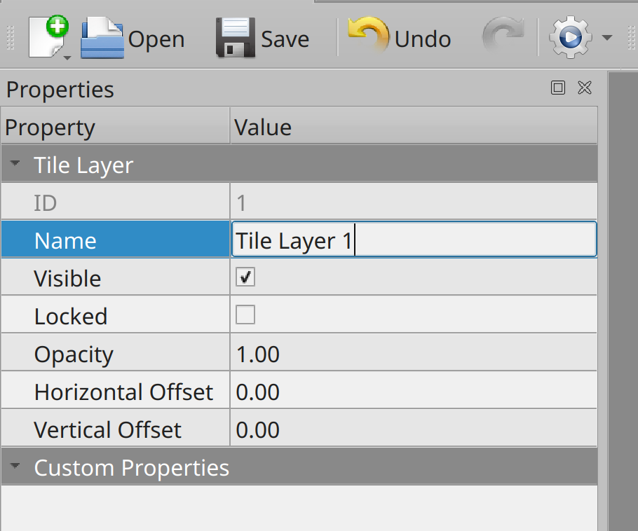 Changing a layer name in Tiled