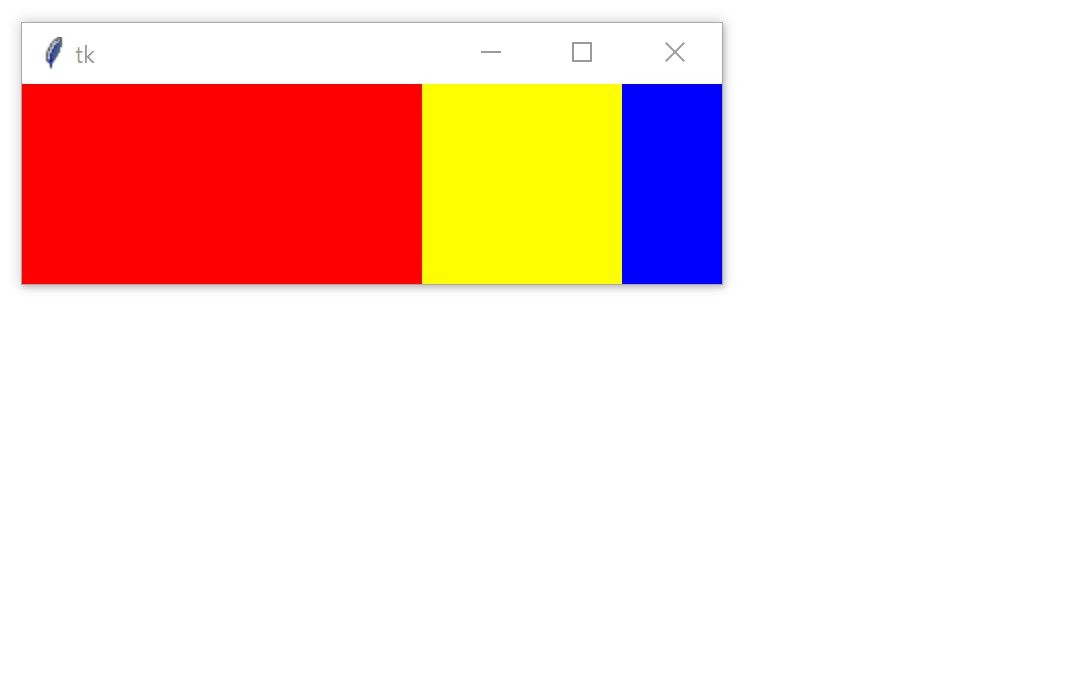 A Tkinter window that expands both horizontally and vertically with window resizing