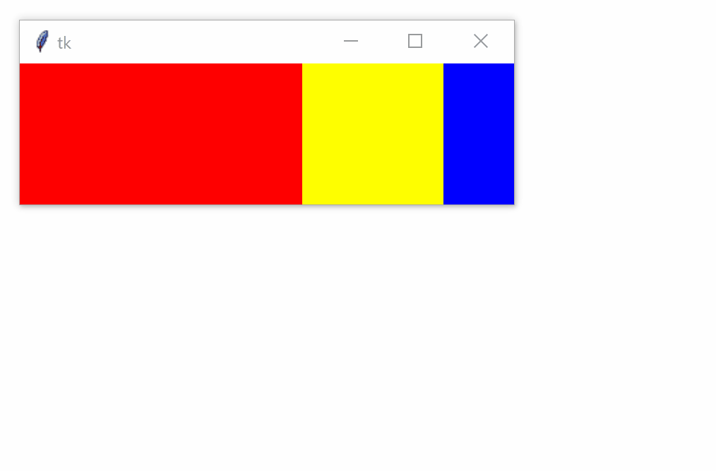 A Tkinter window that expands vertically with window resizing