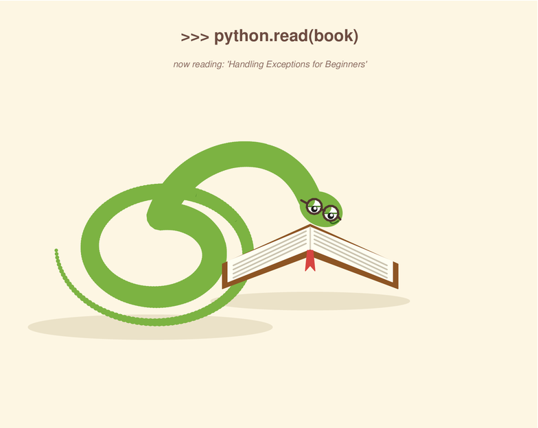 A python reading a book, drawn by GLM 5.3 Flash